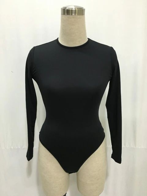 13 Colors Long Sleeve O Neck Casual Bodysuit Women Body Tops