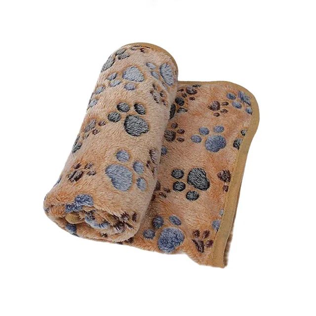 Soft Fluffy High Quality Pet Blanket Cute Cartoon Pattern Pet Mat Warm and Comfortable