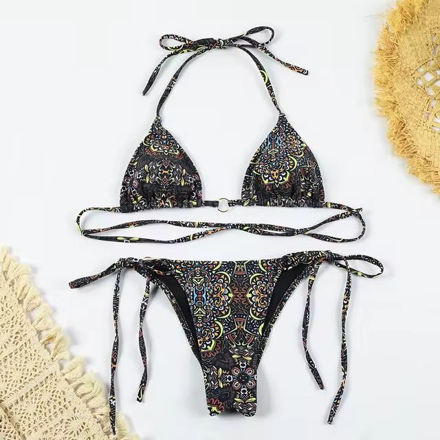 2 Piece Bikini Set 2024 Sexy Swimwear Women Swimsuit String Beachwear Brazilian Biquini