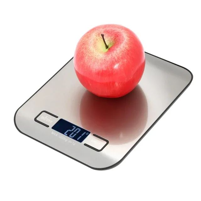 5/10KG Digital Kitchen Scale Stainless Steel Portable Kitchen Food Scale LED