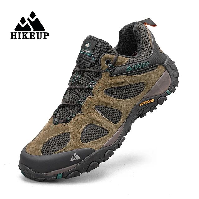 HIKEUP Men Shoes Breathable Splashproof Outdoor Hiking Shoes Mountain