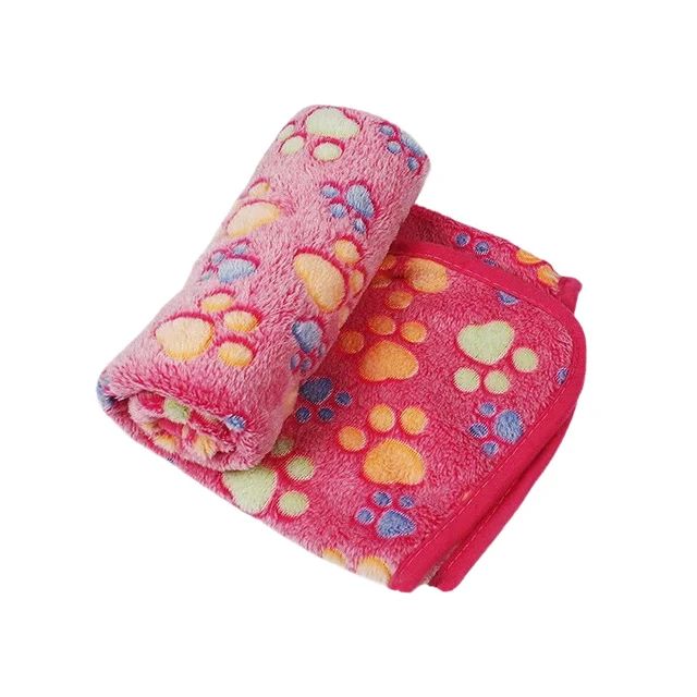 Soft Fluffy High Quality Pet Blanket Cute Cartoon Pattern Pet Mat Warm and Comfortable