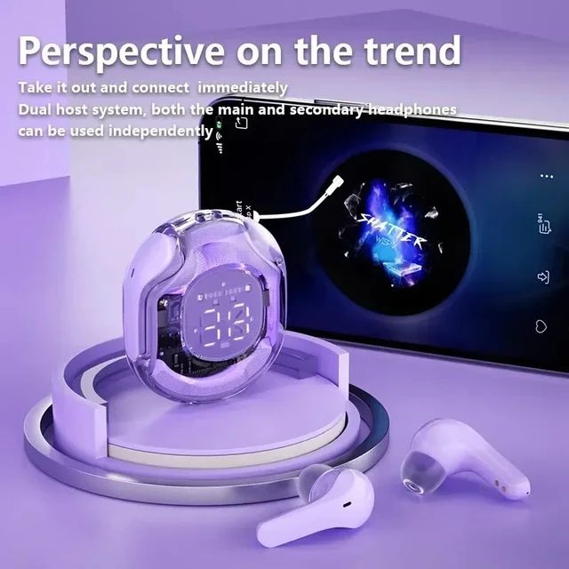 NEW T8 TWS Wireless Bluetooth Headset 5.3 Headphones Sport Gaming