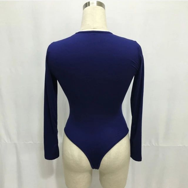 13 Colors Long Sleeve O Neck Casual Bodysuit Women Body Tops