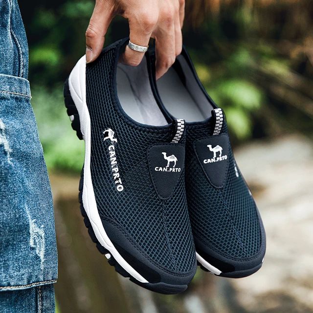 Fashion Summer Shoes Men Casual Shoes Mesh outdoor Breathable Slip-on