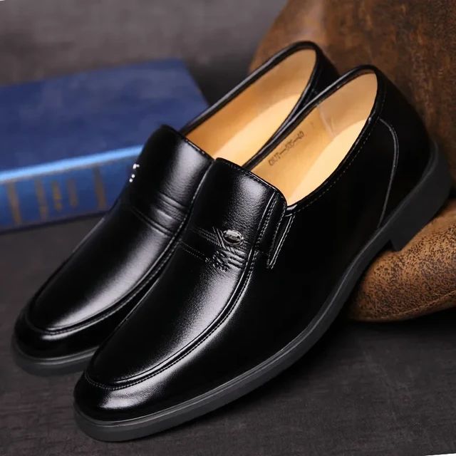Leather Men Formal Shoes Luxury Brand Men's Loafers Dress Moccasins