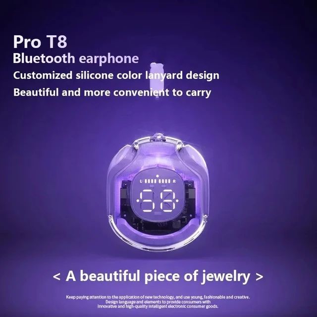 NEW T8 TWS Wireless Bluetooth Headset 5.3 Headphones Sport Gaming