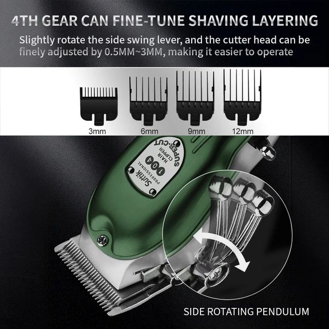 Professional Dog Hair Clipper All Metal Rechargeable Pet Trimmer Cat Shaver