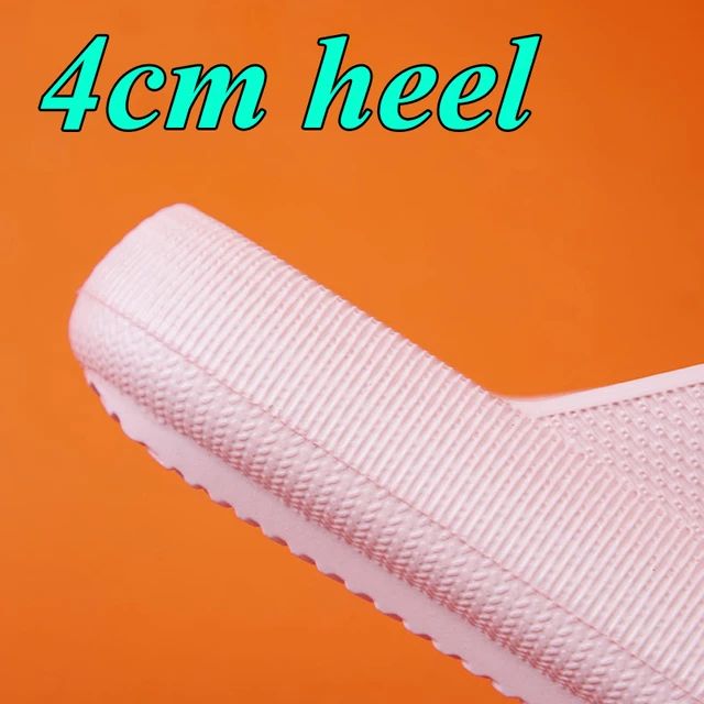 Thick Platform Cloud Slippers Women Fashion Buckle Soft Sole Pillow Slides