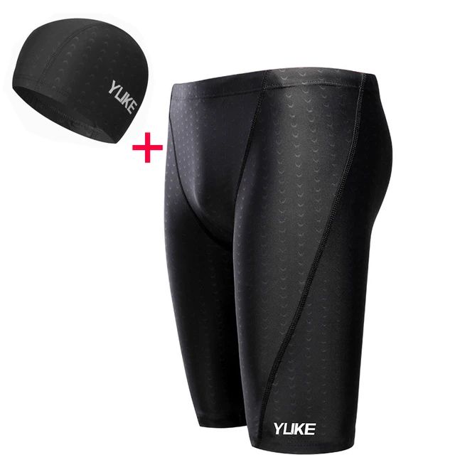 Men Swimming Shorts Waterproof Competition Swim Equipment Goggles with Ear-plug Cap Case