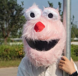 Fluffy Cartoon Moto Full-Face Protective Helmet Cover
