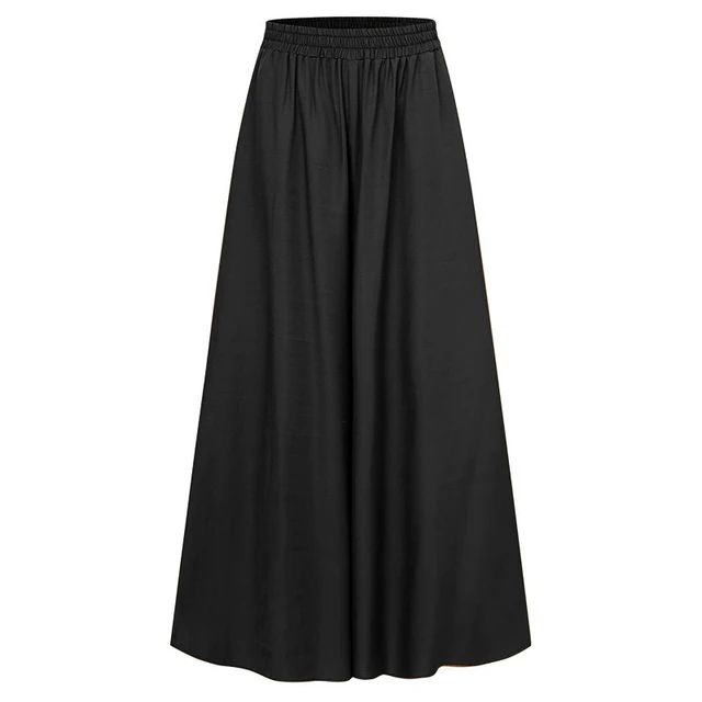 Spring And Summer Women's Wide Leg Pants Ice Silk Fold Retro
