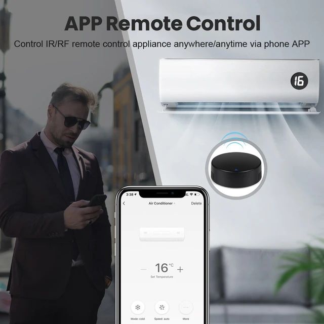 Tuya Wifi IR Universal Remote Control Smart Home For TV DVD AUD AC Air Conditioner