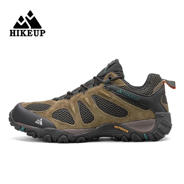 HIKEUP Men Shoes Breathable Splashproof Outdoor Hiking Shoes Mountain