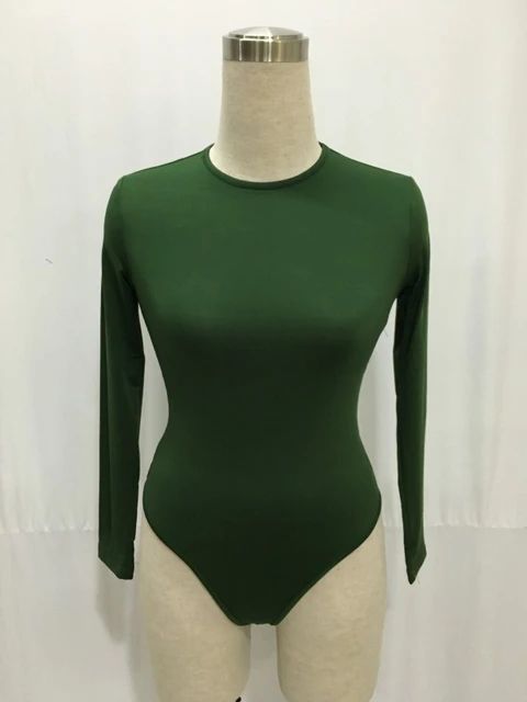 13 Colors Long Sleeve O Neck Casual Bodysuit Women Body Tops
