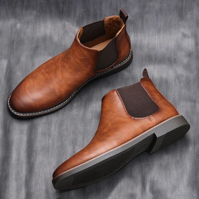 Men Chelsea Boots Brand Retro Comfortable 2023 Fashion Men Boots