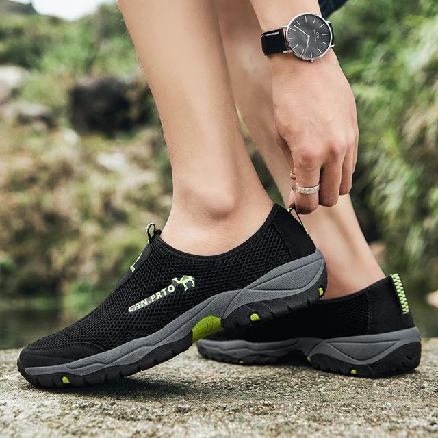 Fashion Summer Shoes Men Casual Shoes Mesh outdoor Breathable Slip-on