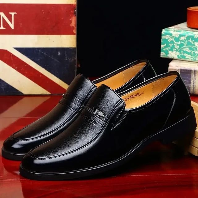 Leather Men Formal Shoes Luxury Brand Men's Loafers Dress Moccasins