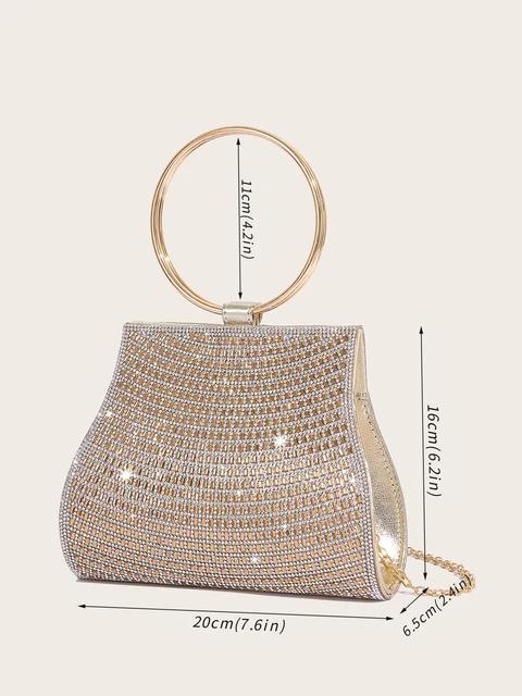 Women's Diamond Handbags EveninRhinestones g Bags Bridal Stones Clutch