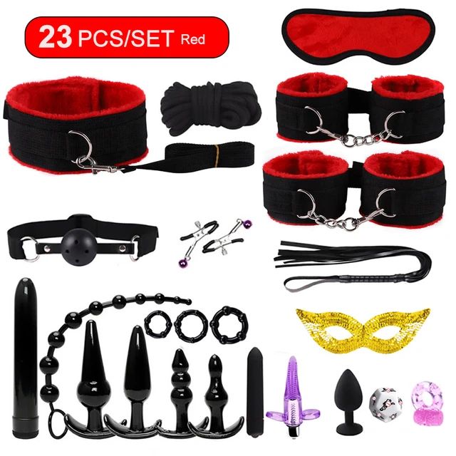 BDSM Bondage Sex Toys for Women sexy toys handcuffs for session Anal plug Vibrator female erotic