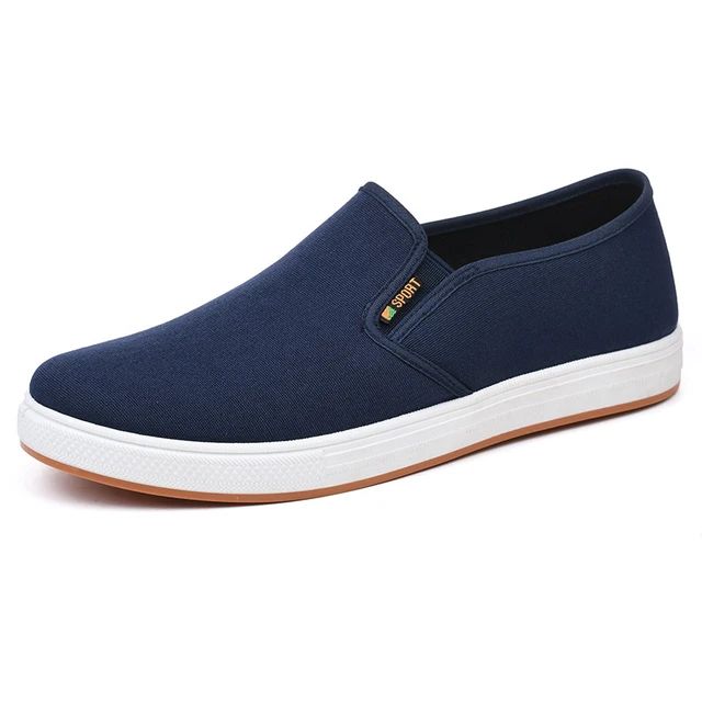 Men Canvas Shoe Casual Sneaker for MenLight Slip-on Vulcanized Comfortable
