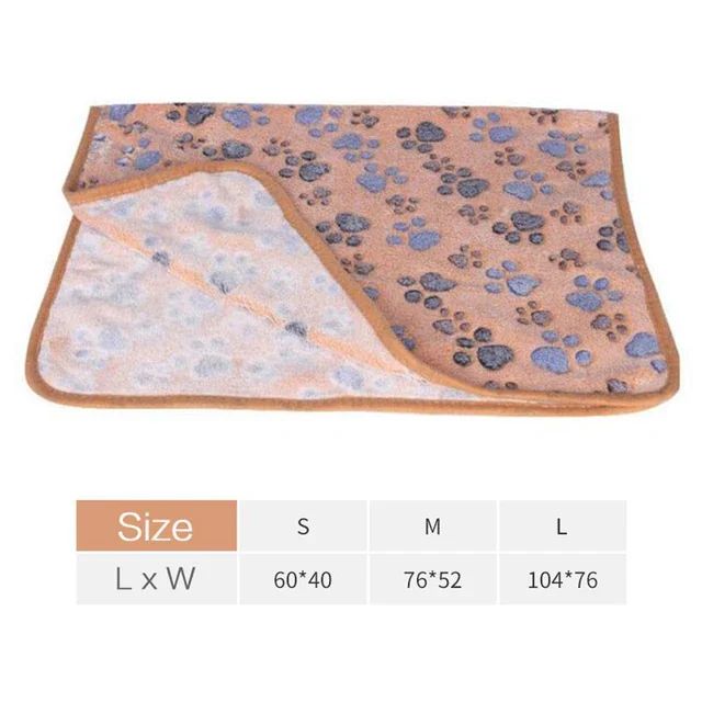 Soft Fluffy High Quality Pet Blanket Cute Cartoon Pattern Pet Mat Warm and Comfortable