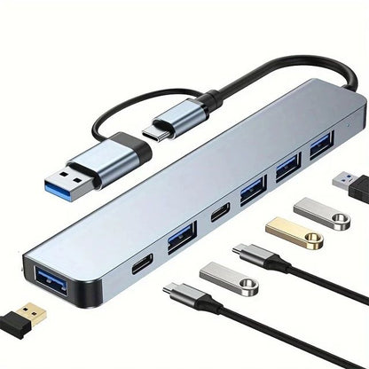 USB C Hub USB Hub 3.0, VIENON Aluminum 7 in 1 USB Extender