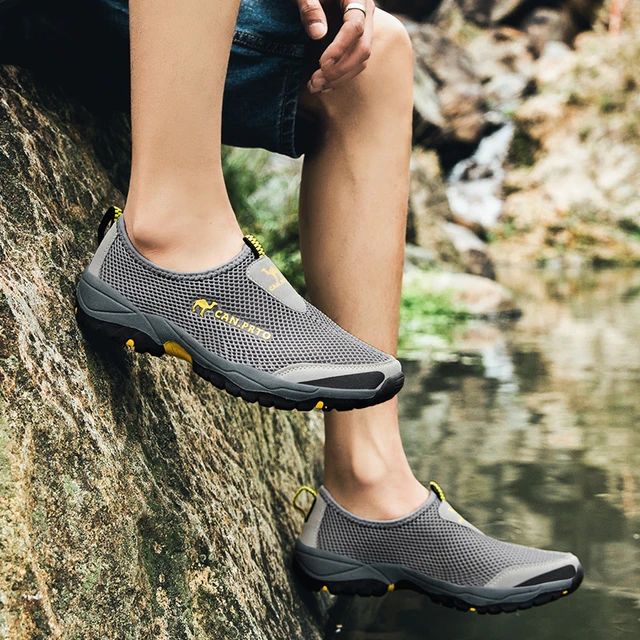 Fashion Summer Shoes Men Casual Shoes Mesh outdoor Breathable Slip-on
