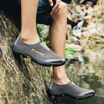 Fashion Summer Shoes Men Casual Shoes Mesh outdoor Breathable Slip-on