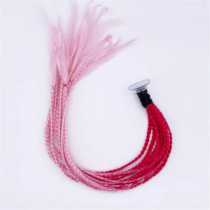 Helmet Braid Pigtails Ponytail Women Motorcycle Helmet Decoration Braid Ponytail, Pigtails Braids