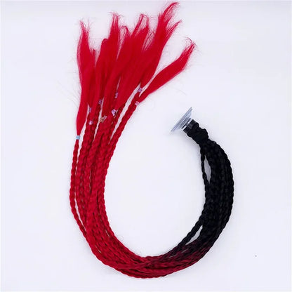 Helmet Braid Pigtails Ponytail Women Motorcycle Helmet Decoration Braid Ponytail, Pigtails Braids