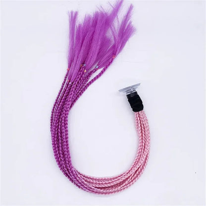 Helmet Braid Pigtails Ponytail Women Motorcycle Helmet Decoration Braid Ponytail, Pigtails Braids