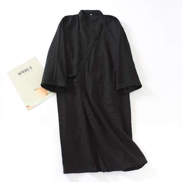 Men's Pajamas Robes Cotton Half Sleeve Blue White Colors Leaves Printing