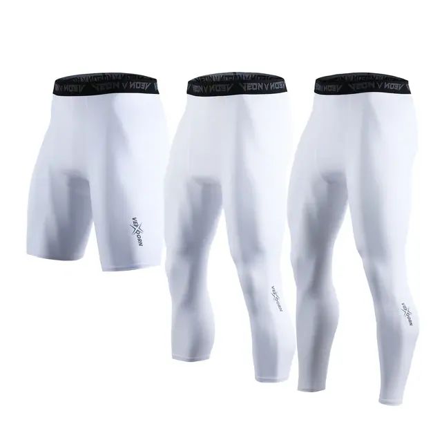 Mens Compression Pants Tights Cool Dry Leggings Sports Baselayer Running Tights Athletic Workout