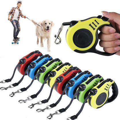 3 Meters 5 Meters Retractable Dog Leash Pet Leash Traction Rope Belt Automatic Flexible
