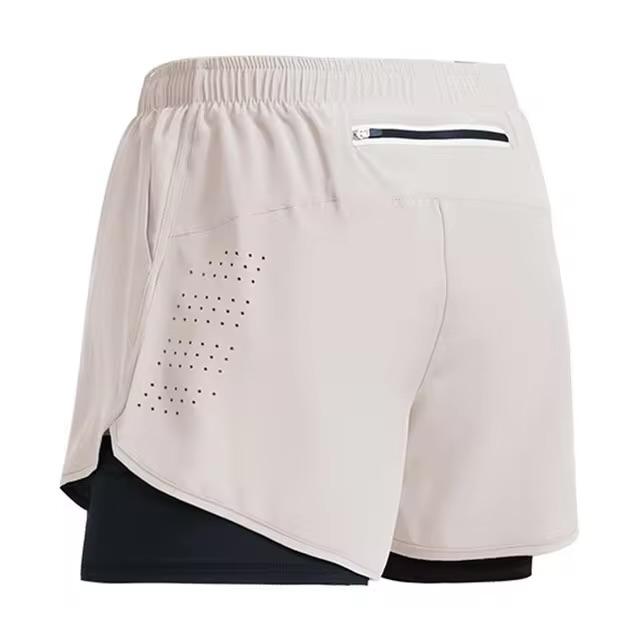 Sport Shorts Men Sportswear Double-deck Training Short Pant Summer