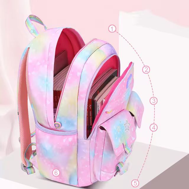 Children School Bags For Girls Kids Satchel Primary Orthopedic School Backpacks Princess