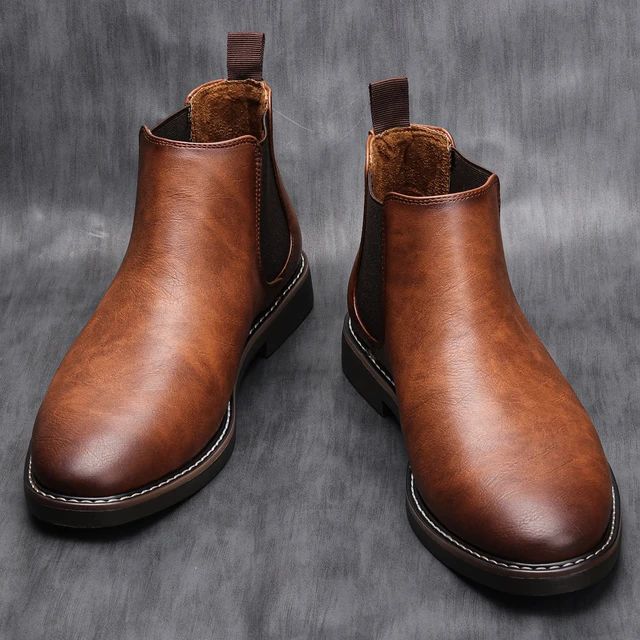 Men Chelsea Boots Brand Retro Comfortable 2023 Fashion Men Boots