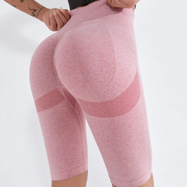 Sports Shorts Yoga Short Women Seamless Fitness Pants High Waist Gym