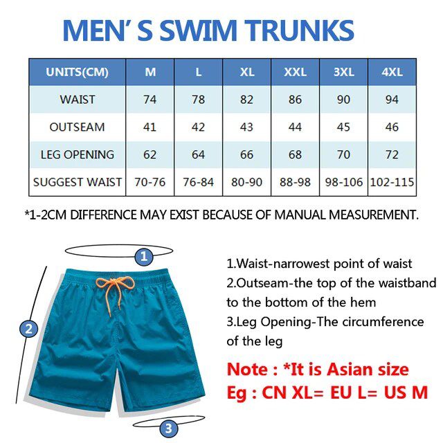 ESCATCH Man Swimwear Swim Shorts Trunks Beach Board Shorts Swimming