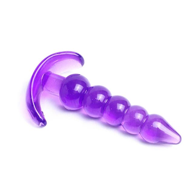 Soft Silicone Anal Plugs Anal Beads Dildo Butt Plug Prostate Massage Unisex