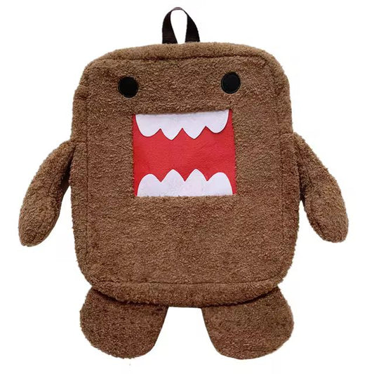 Domo Kun Plush Backpack for Kids Women Men Kawaii Cute Bags Cartoon Anime