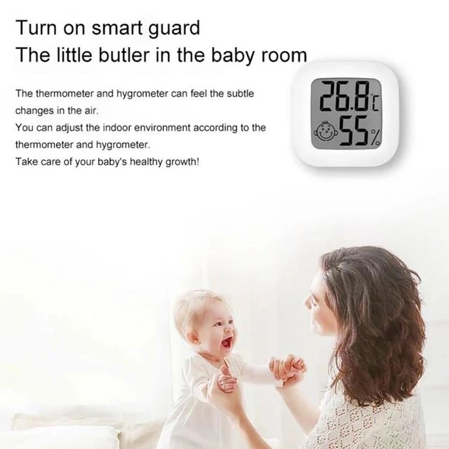 LCD Digital Thermometer Hygrometer Indoor Room Electronic Temperature Humidity Meter Sensor
