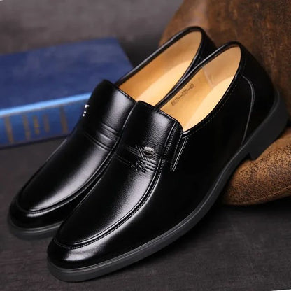 Leather Men Formal Shoes Luxury Brand Men's Loafers Dress Moccasins