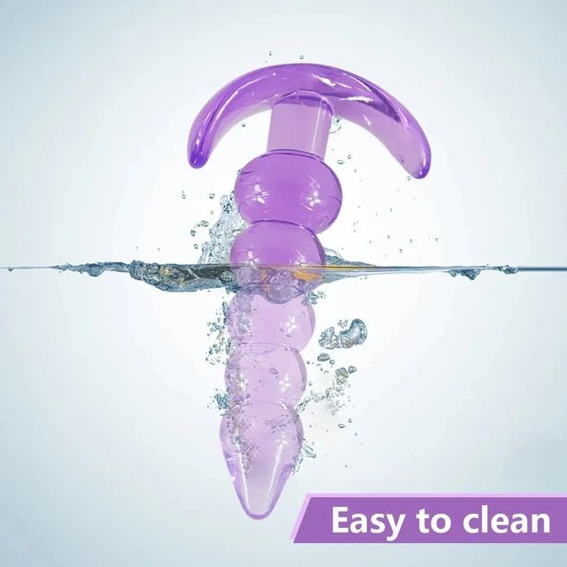 Soft Silicone Anal Plugs Anal Beads Dildo Butt Plug Prostate Massage Unisex
