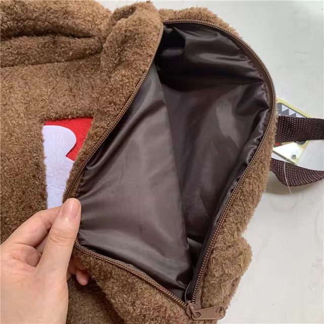 Domo Kun Plush Backpack for Kids Women Men Kawaii Cute Bags Cartoon Anime
