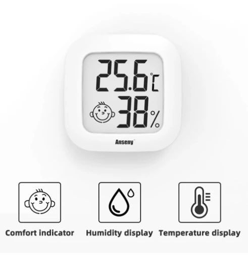 LCD Digital Thermometer Hygrometer Indoor Room Electronic Temperature Humidity Meter Sensor