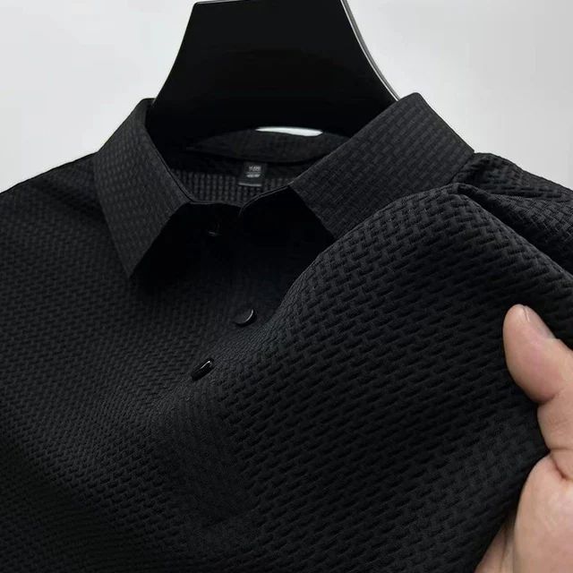 Summer New Men's Short Sleeve T-shirt Cool and Breathable POLO Shirt