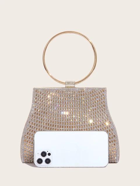 Women's Diamond Handbags EveninRhinestones g Bags Bridal Stones Clutch