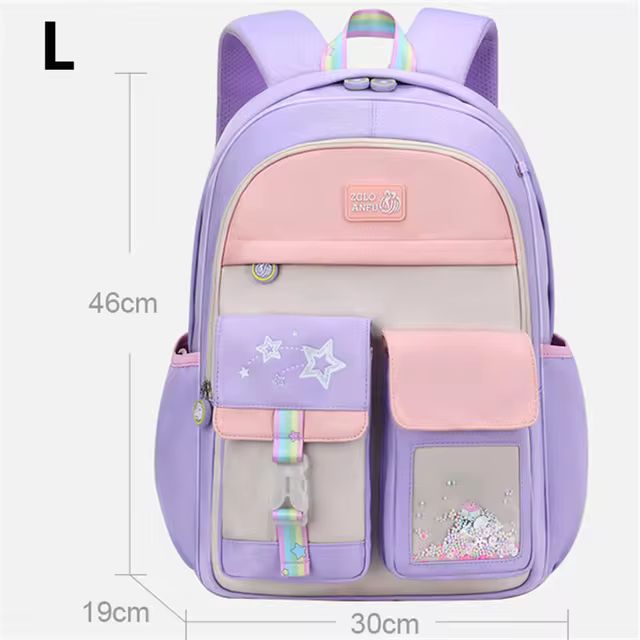 Children School Bags For Girls Kids Satchel Primary Orthopedic School Backpacks Princess